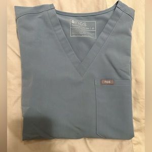 FIGS Dusty Blue Catarina Top XS